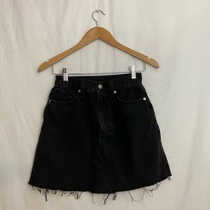 Black Madewell Denim Skirt